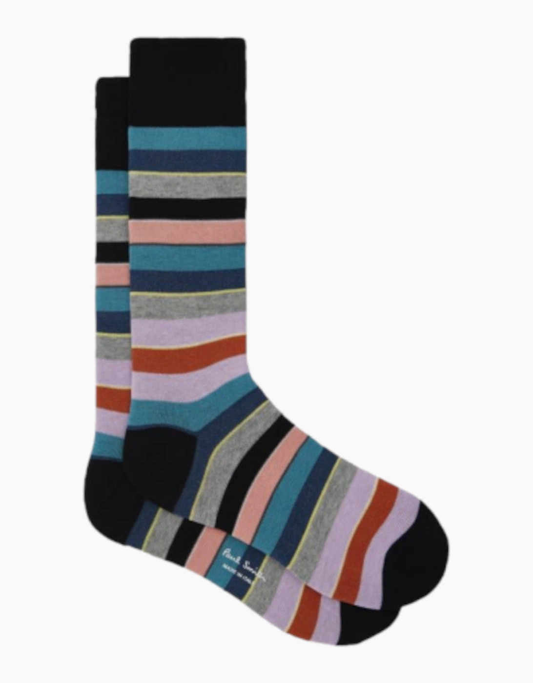 Paul Smith  Nandor Stripe Socks 79 BLACK