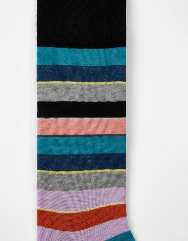 Paul Smith  Nandor Stripe Socks 79 BLACK