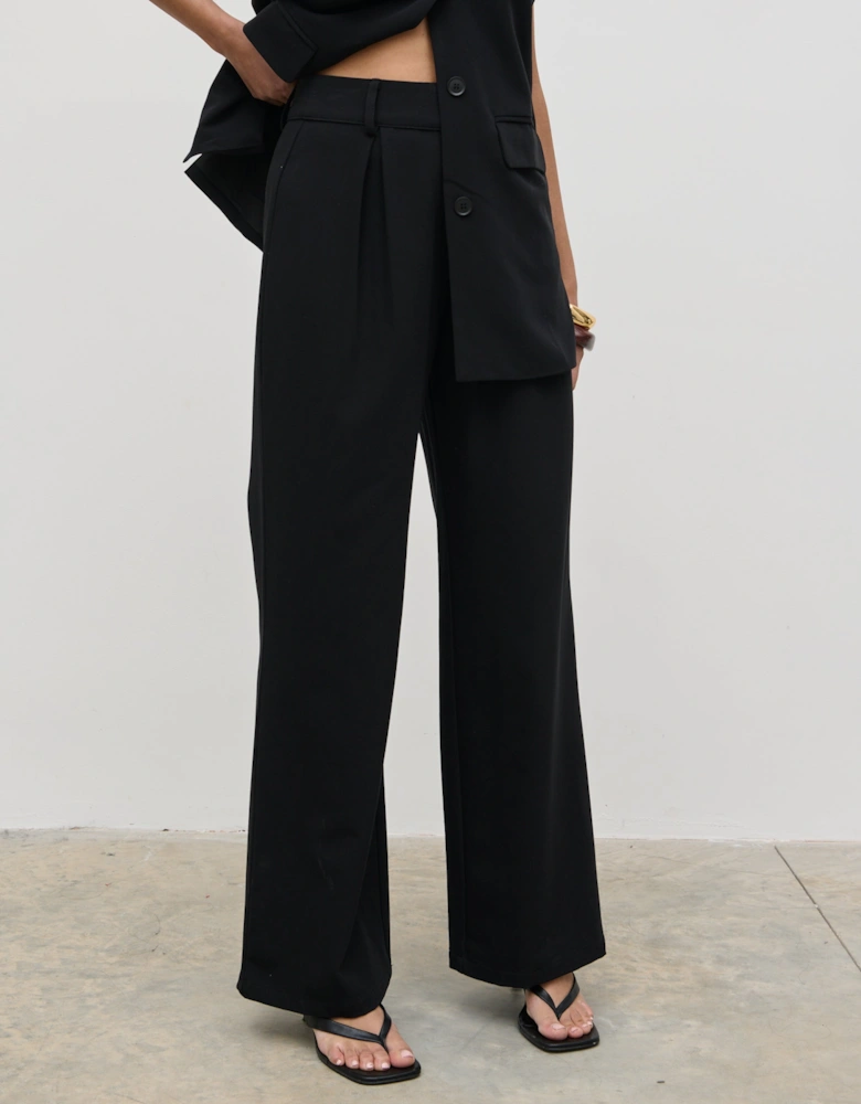 Harlee Straight Leg Trousers - Black