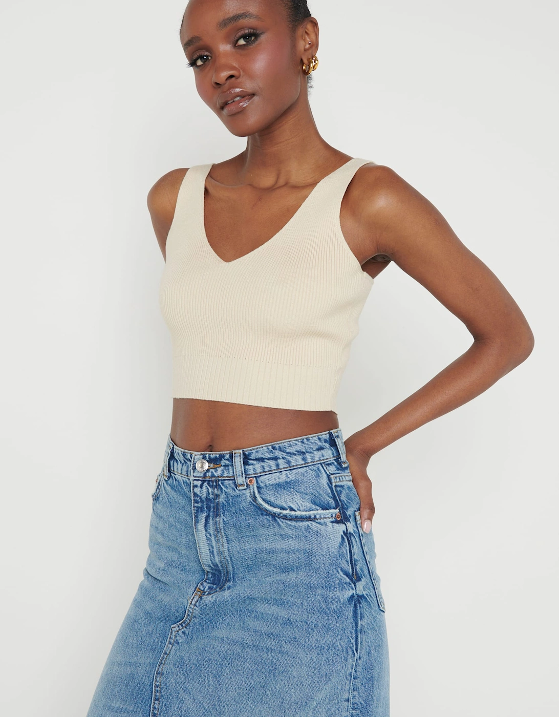 Lara Knit Top - Stone