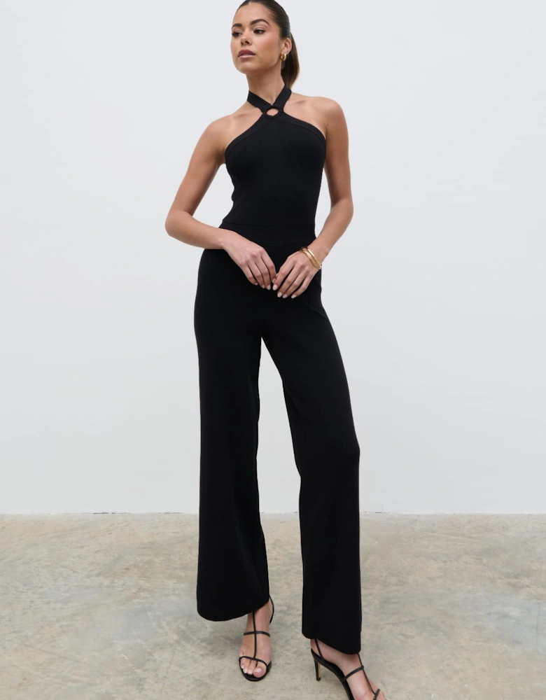 Tori Knit Jumpsuit - Black