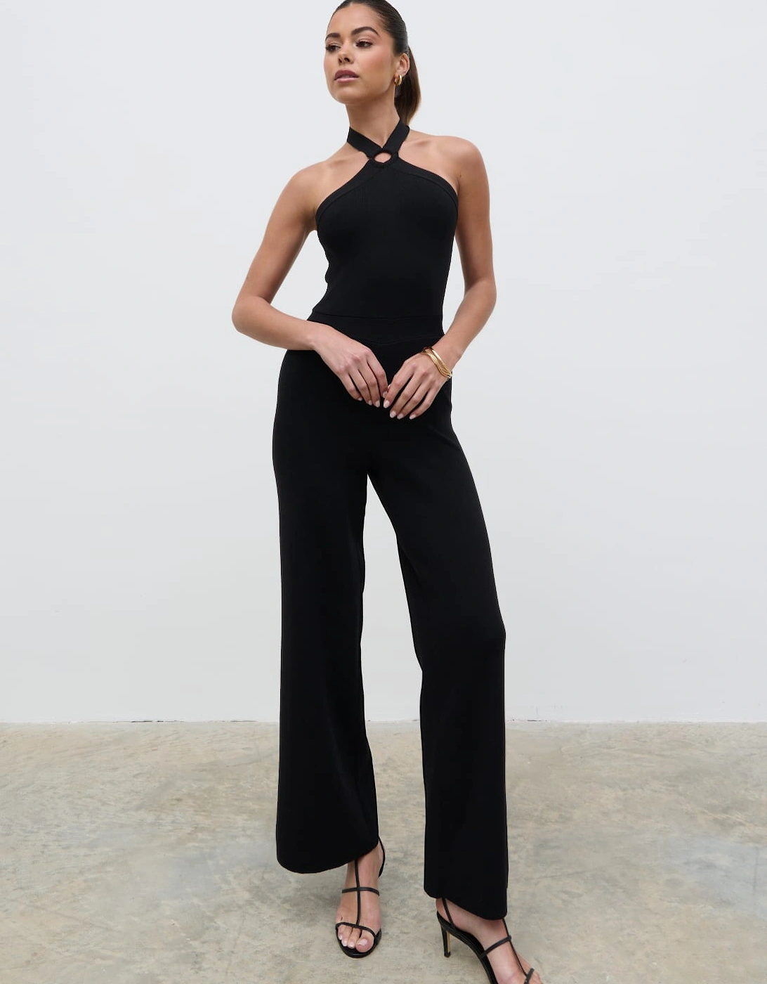 Tori Knit Jumpsuit - Black