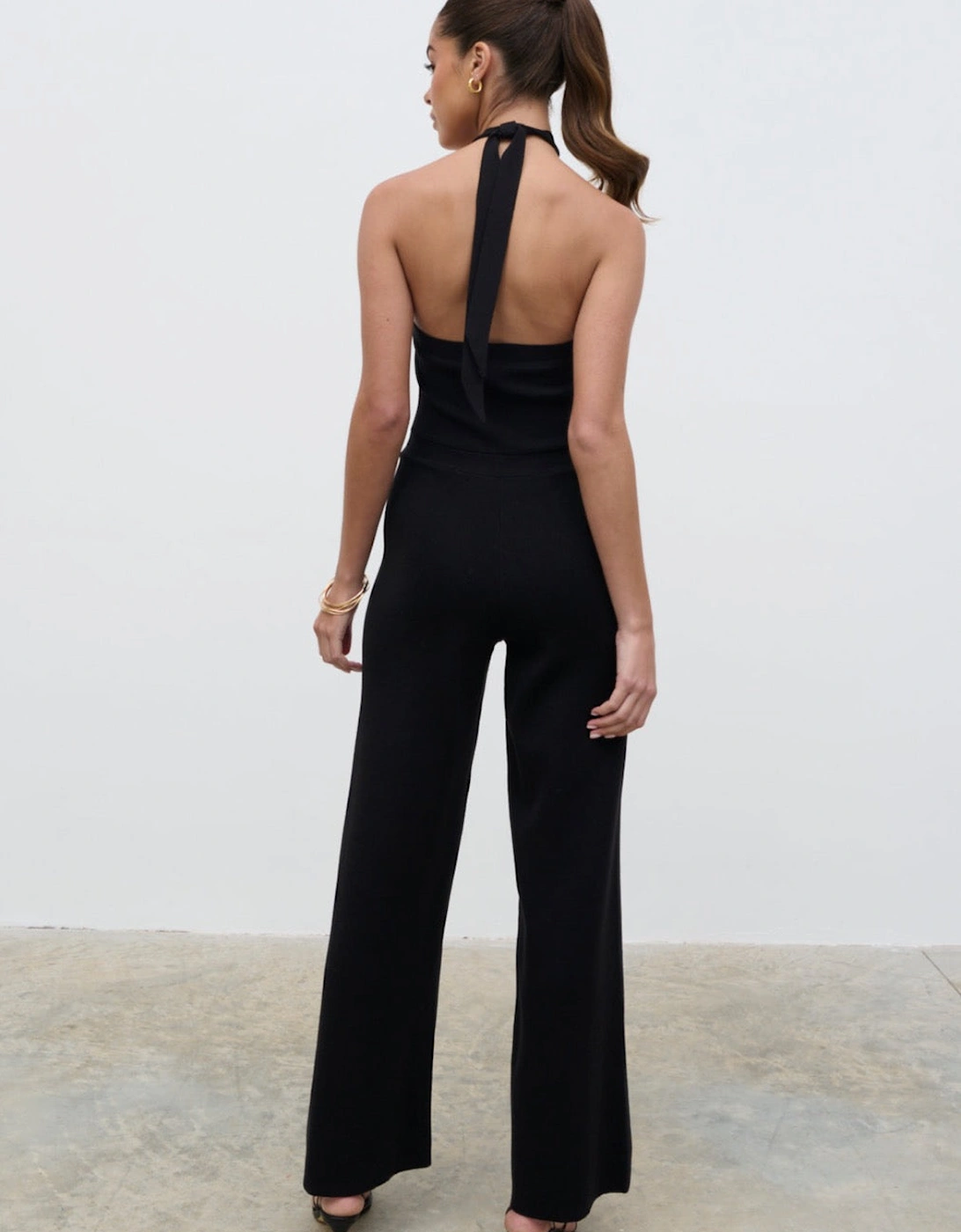 Tori Knit Jumpsuit - Black