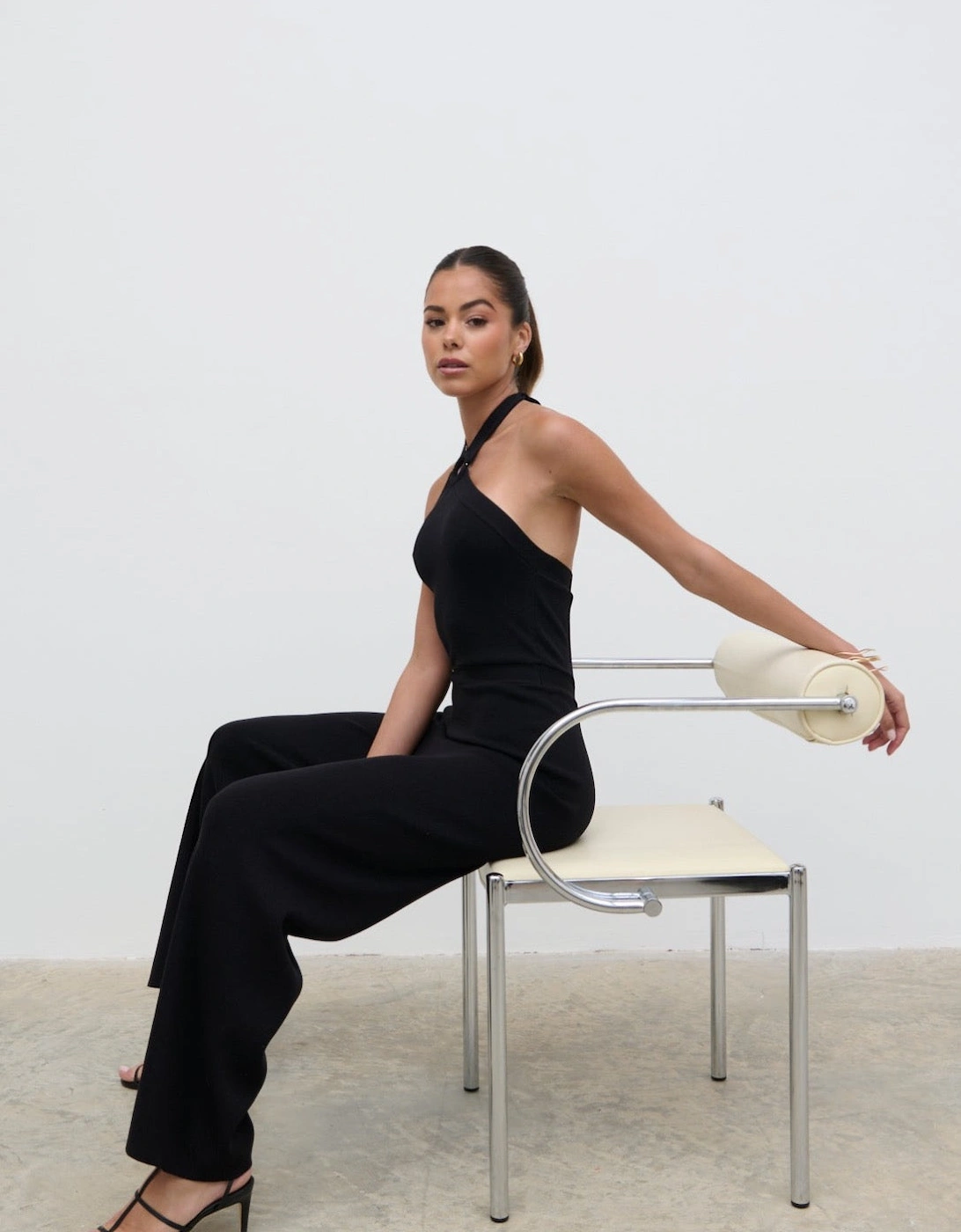 Tori Knit Jumpsuit - Black