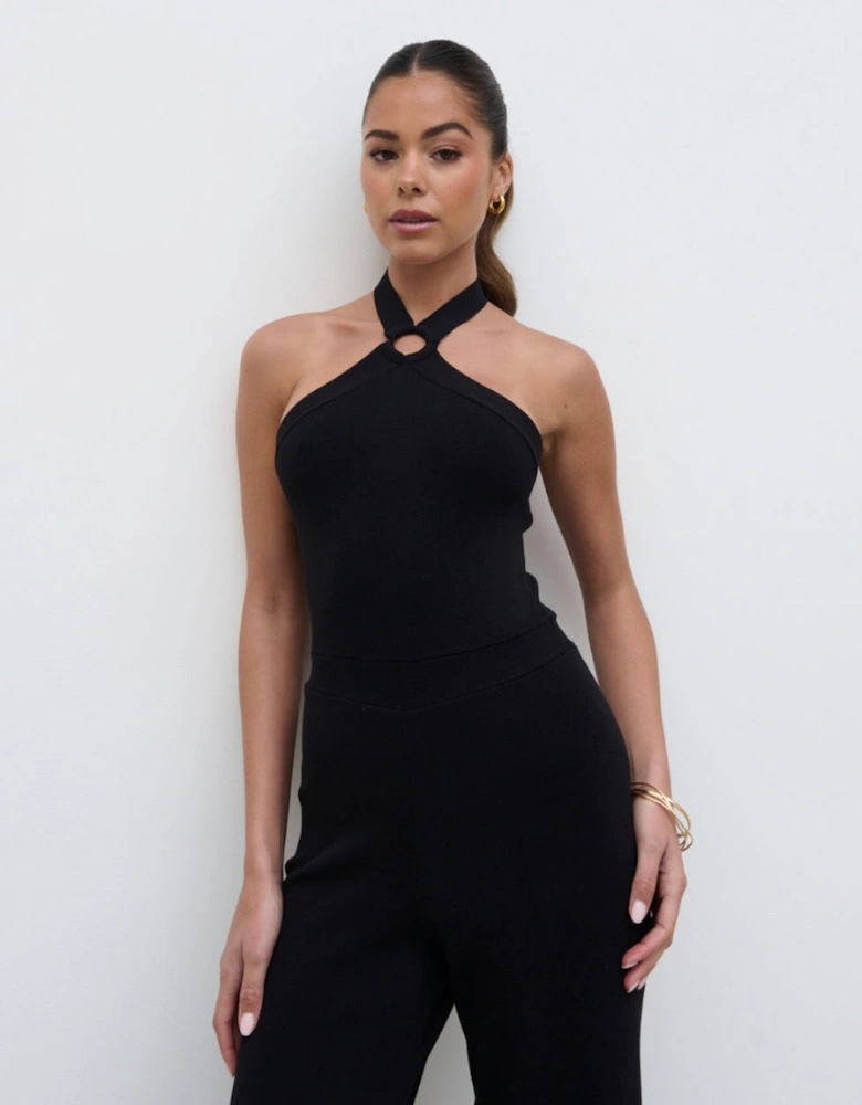 Tori Knit Jumpsuit - Black