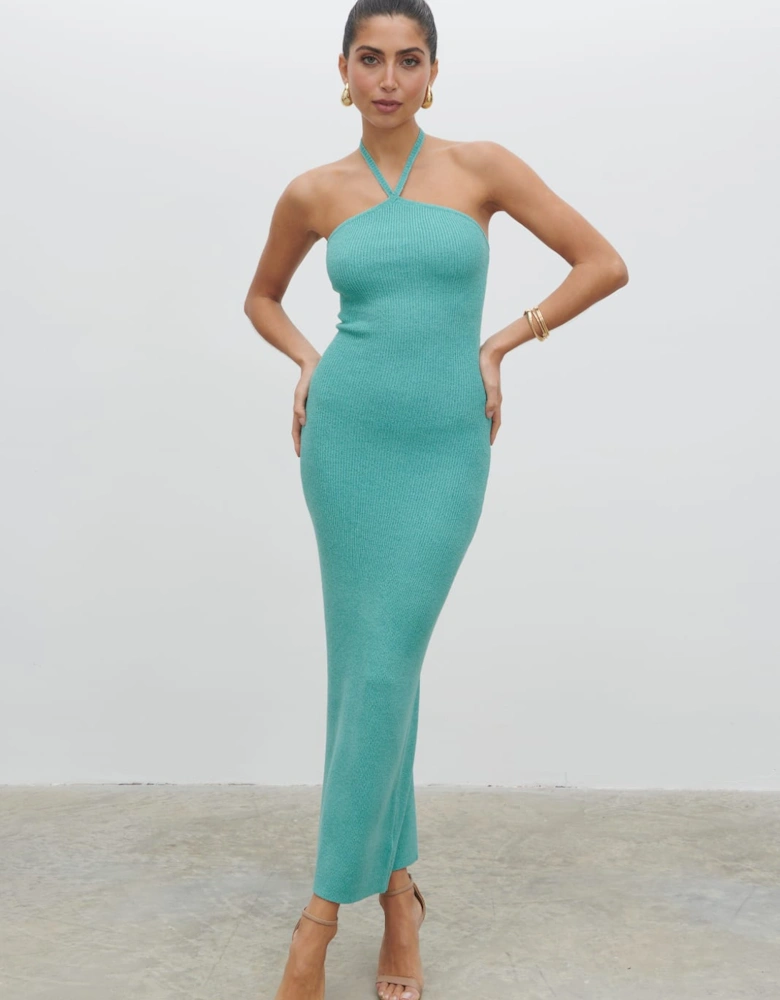Khloe Knit Maxi Dress - Seaspray