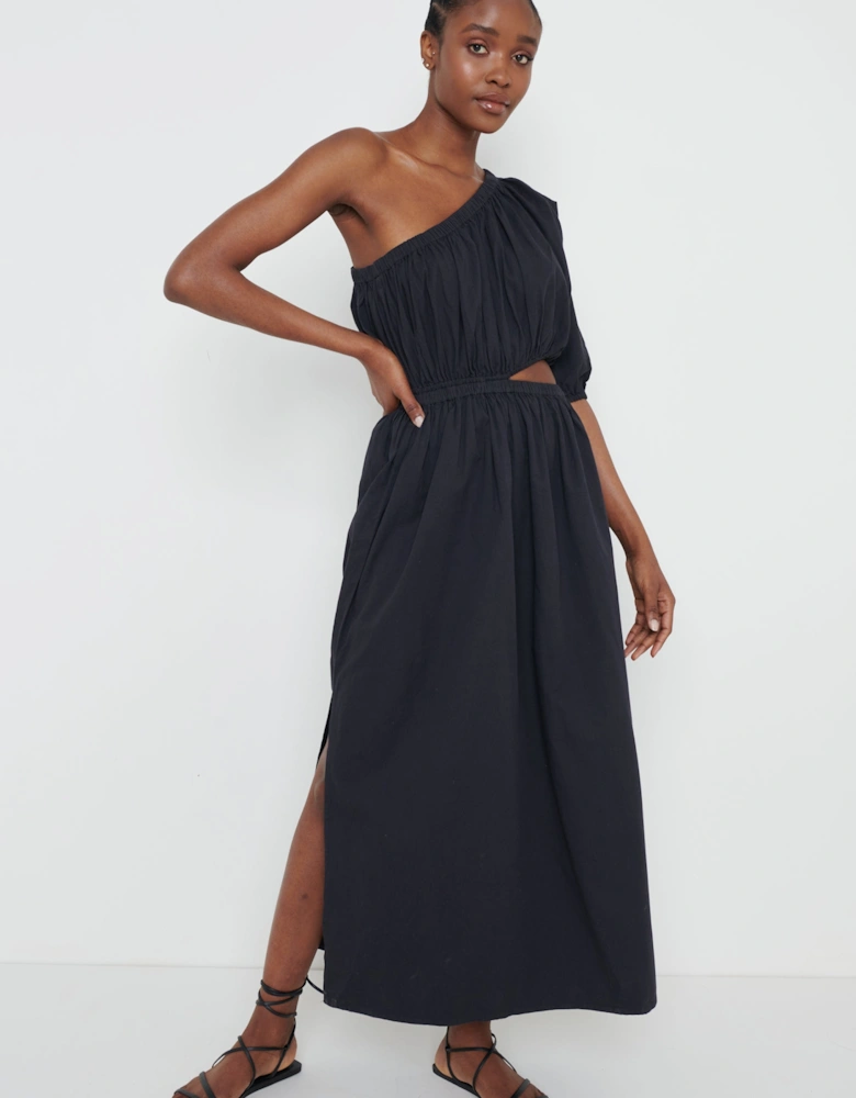 Jude Cut Out Midaxi Dress - Black