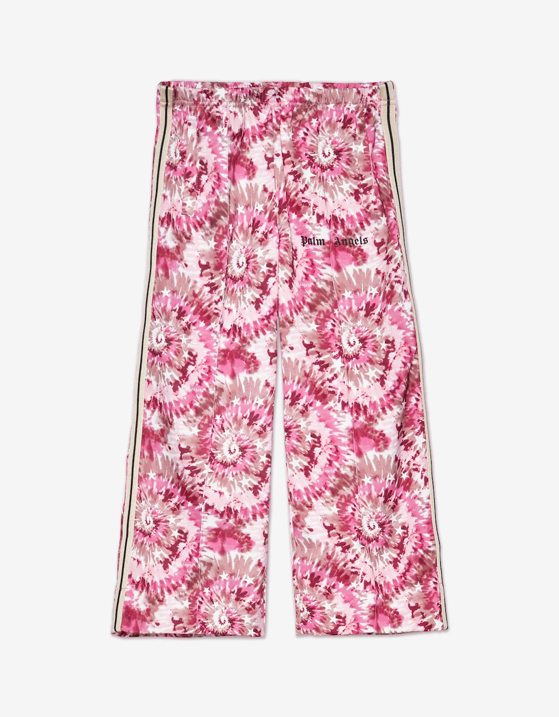 Girls AOP Tie-Dye Wide Track Pants in Pink, 5 of 4
