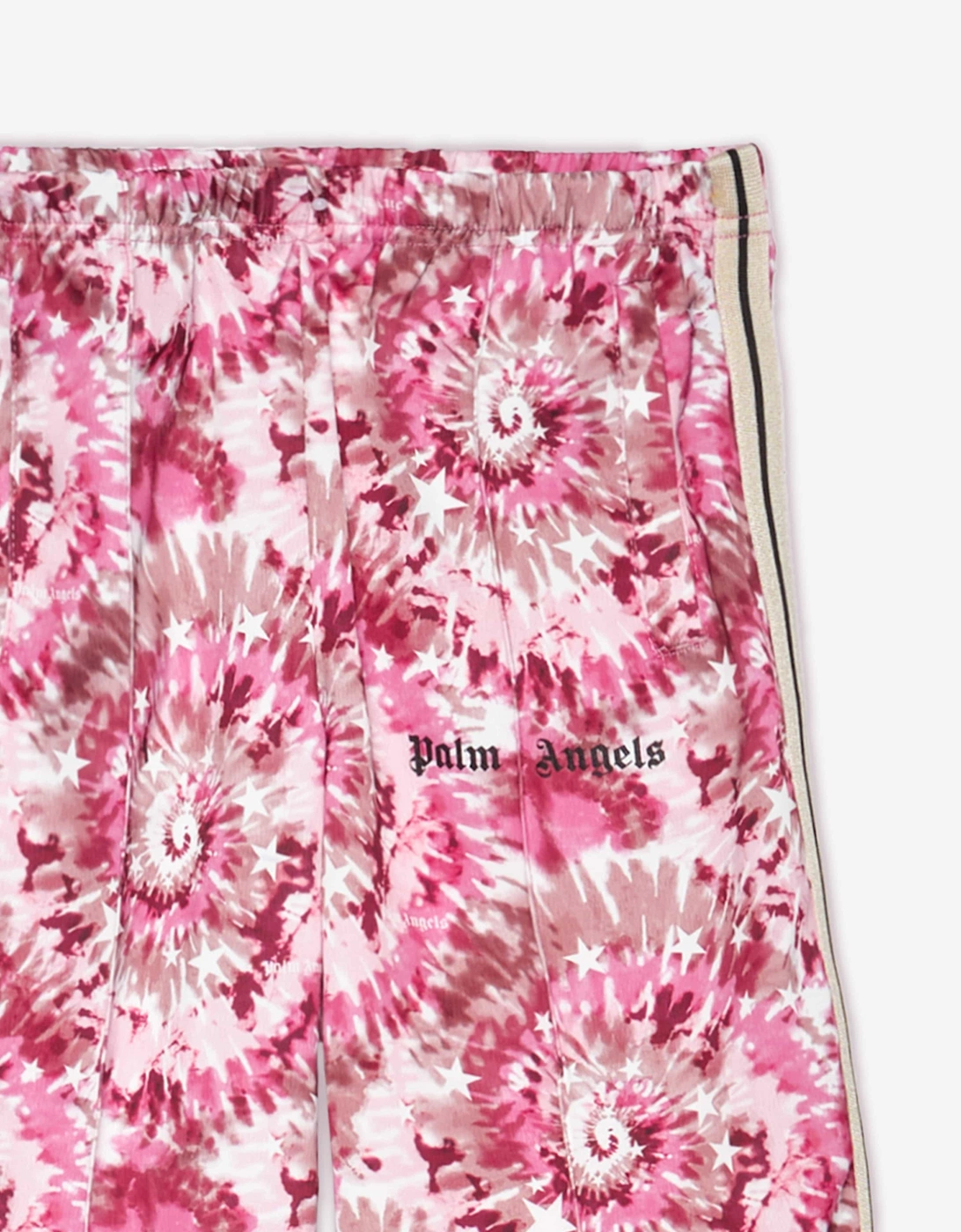 Girls AOP Tie-Dye Wide Track Pants in Pink