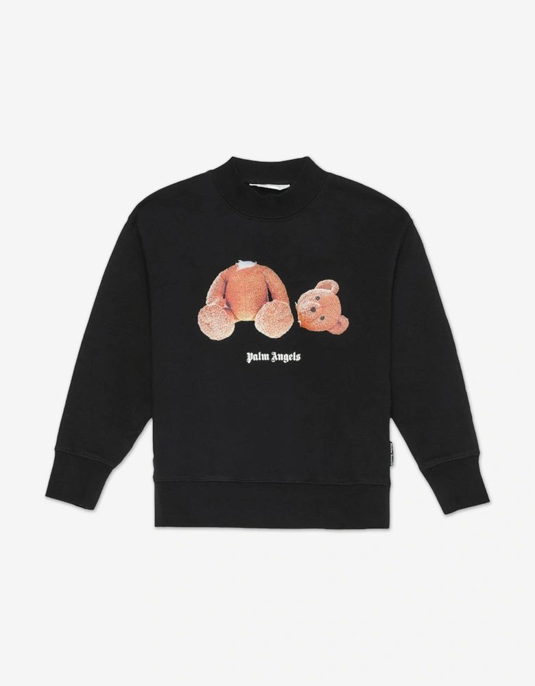 Boys Bear Sweatshirt in Black