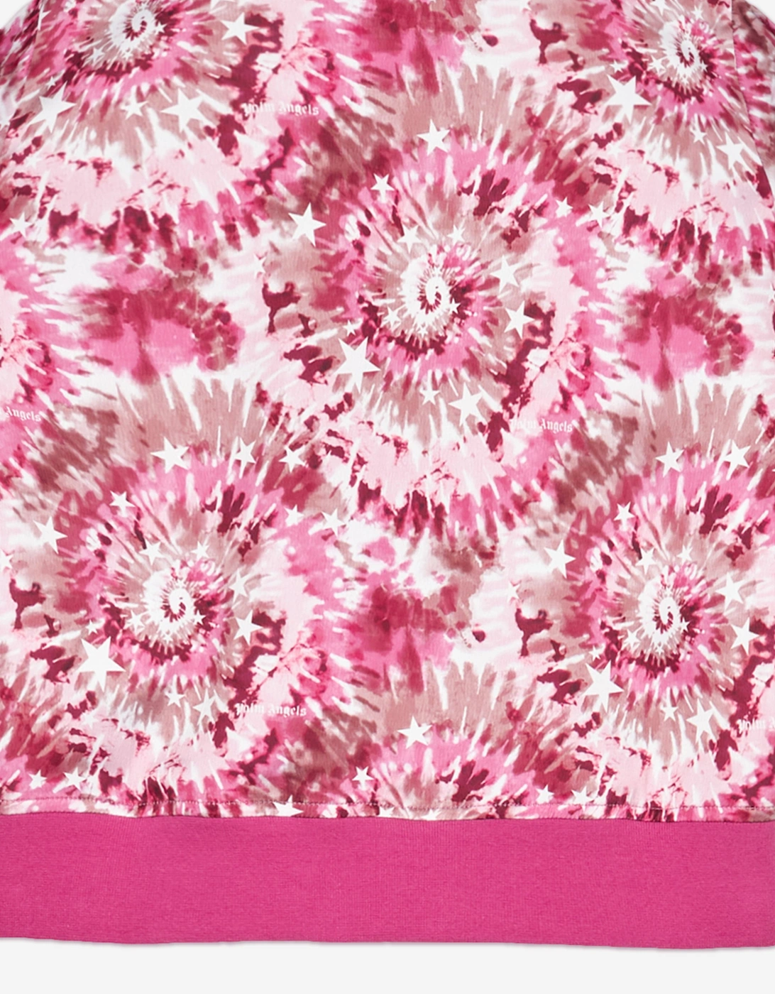 Girls AOP Palms Bomber Track Jacket in Pink