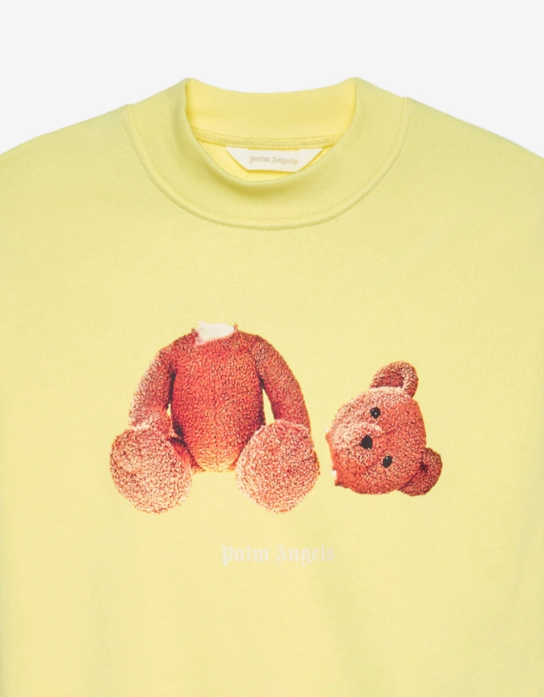 Girls Bear Sweatshirt in Yellow