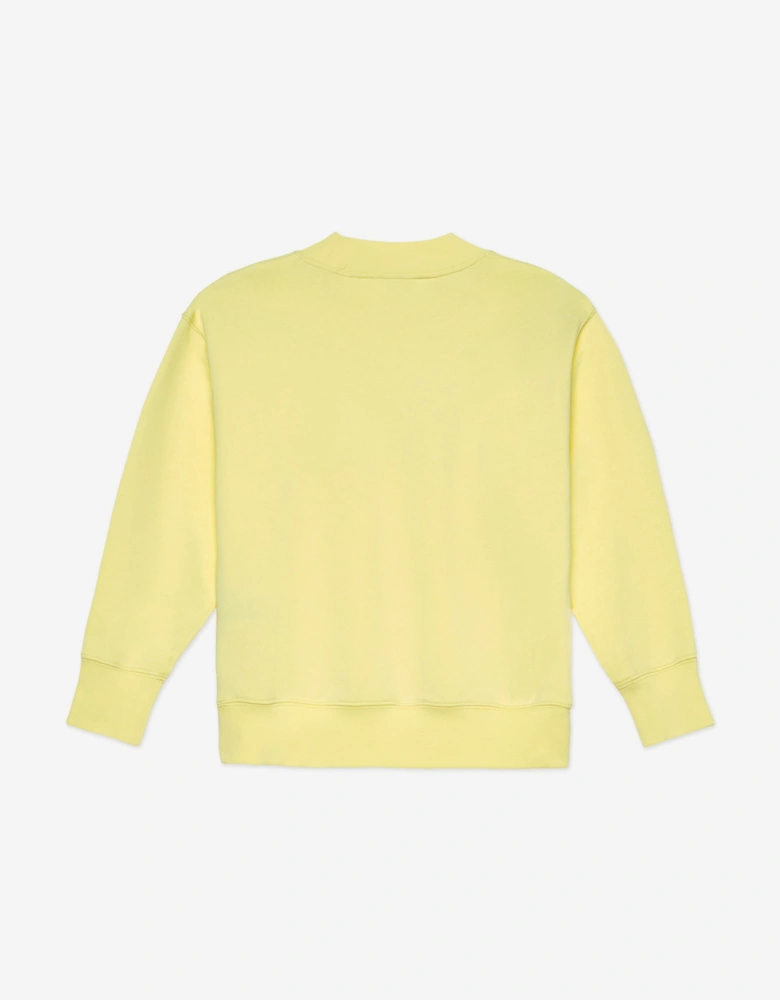 Girls Bear Sweatshirt in Yellow