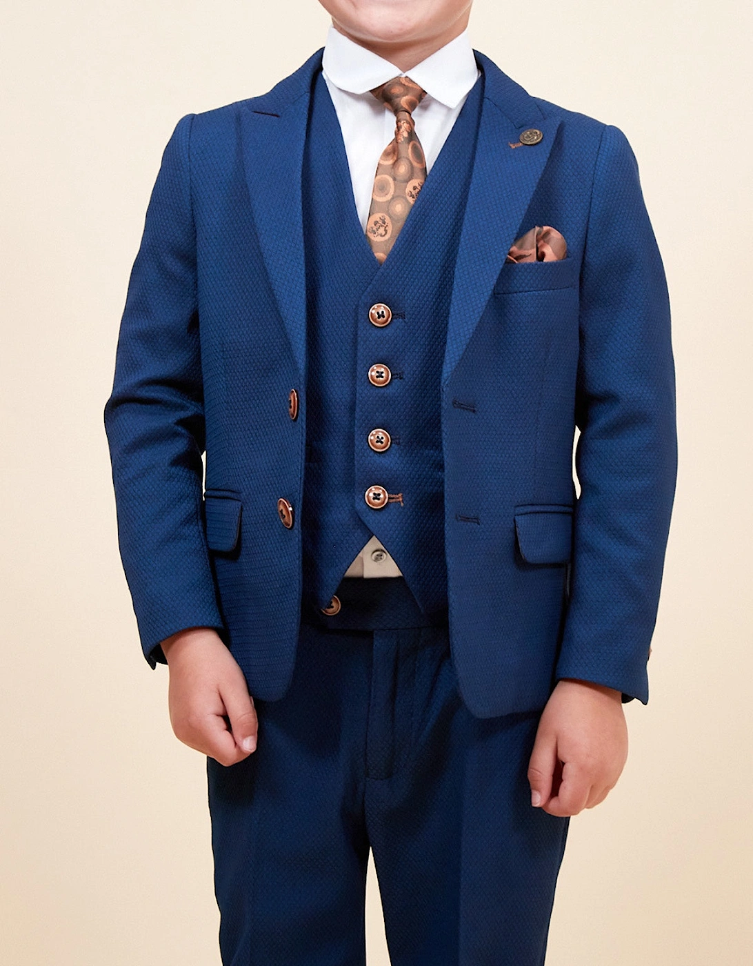 MARC DARCY Max Kids 3pc Suit - Royal Blue, 9 of 8