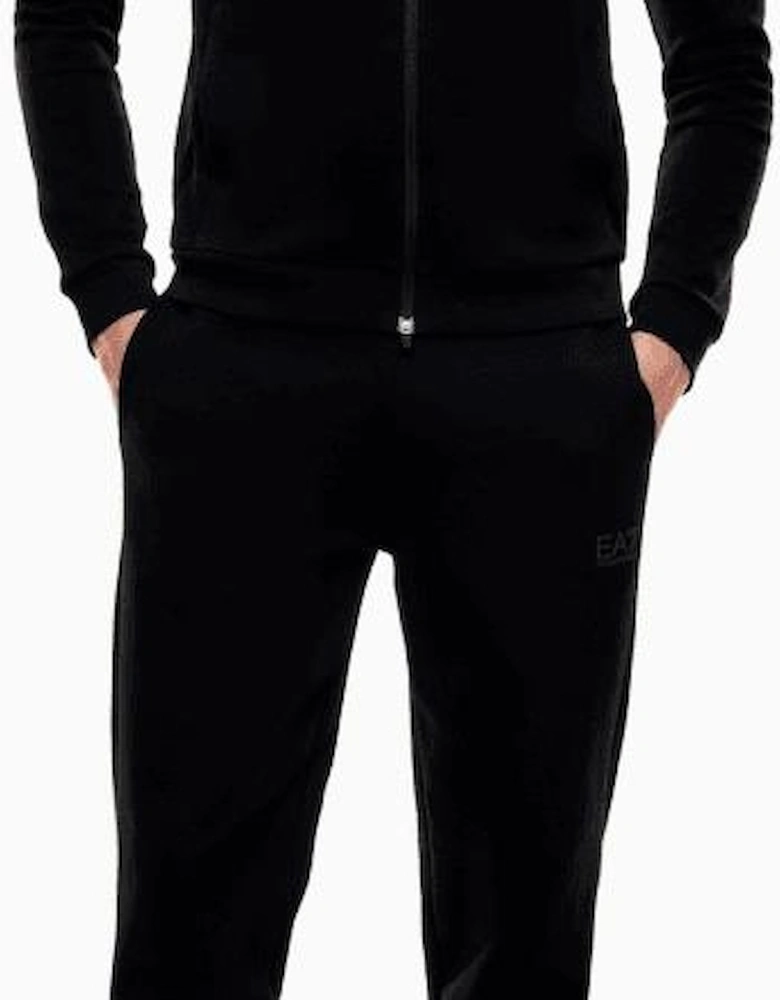 Ventus7 Cotton Zip Hooded Black Tracksuit