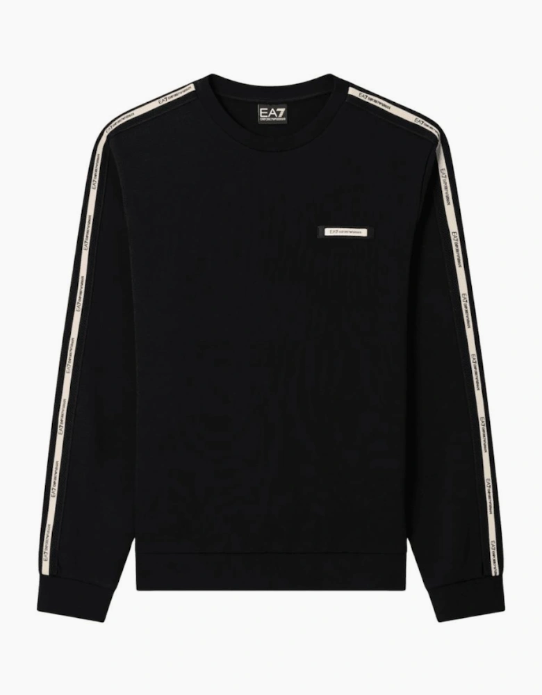 Tape Logo Black Sweatshirt