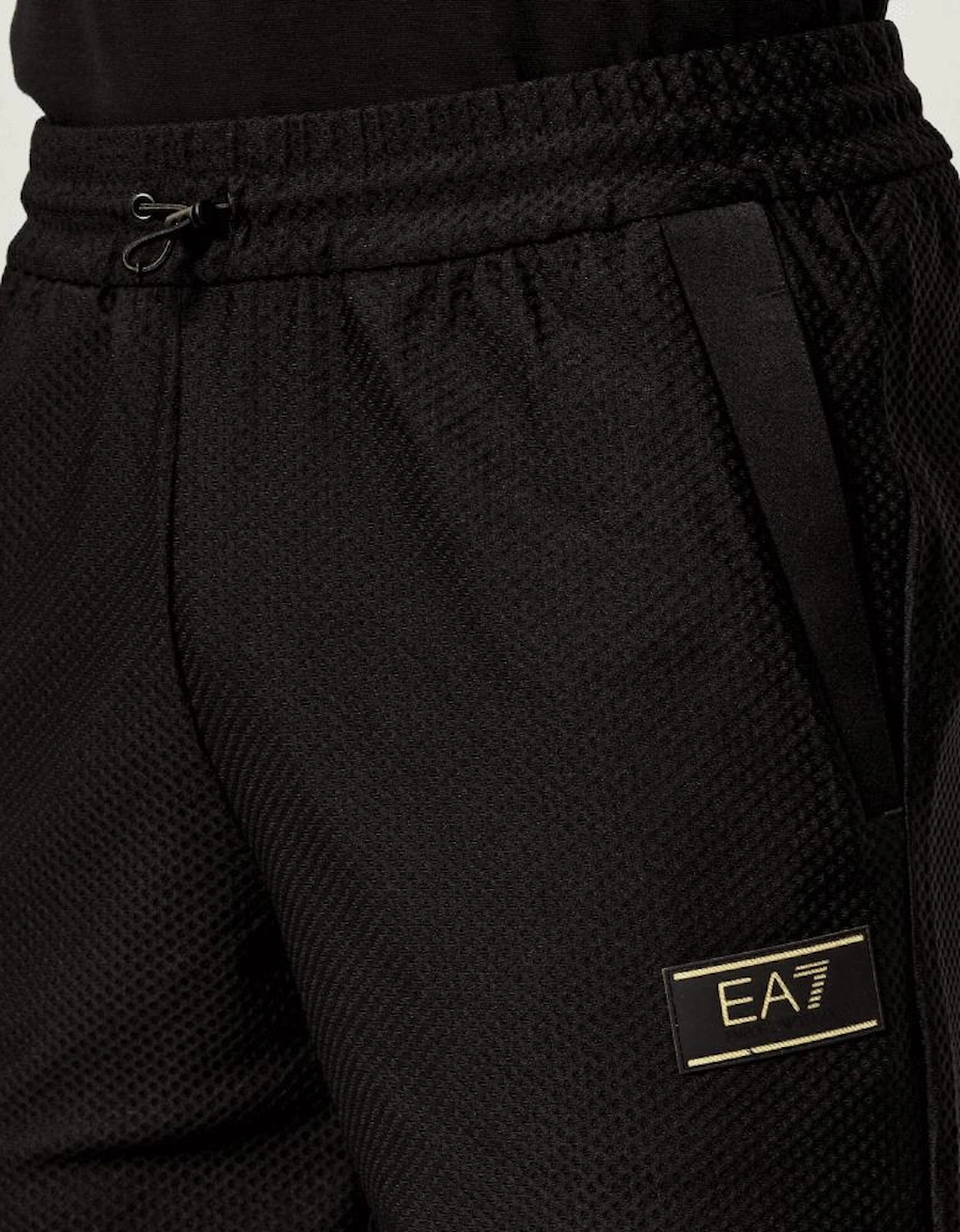 Gold Edition Textured Cotton Black/Gold Tracksuit