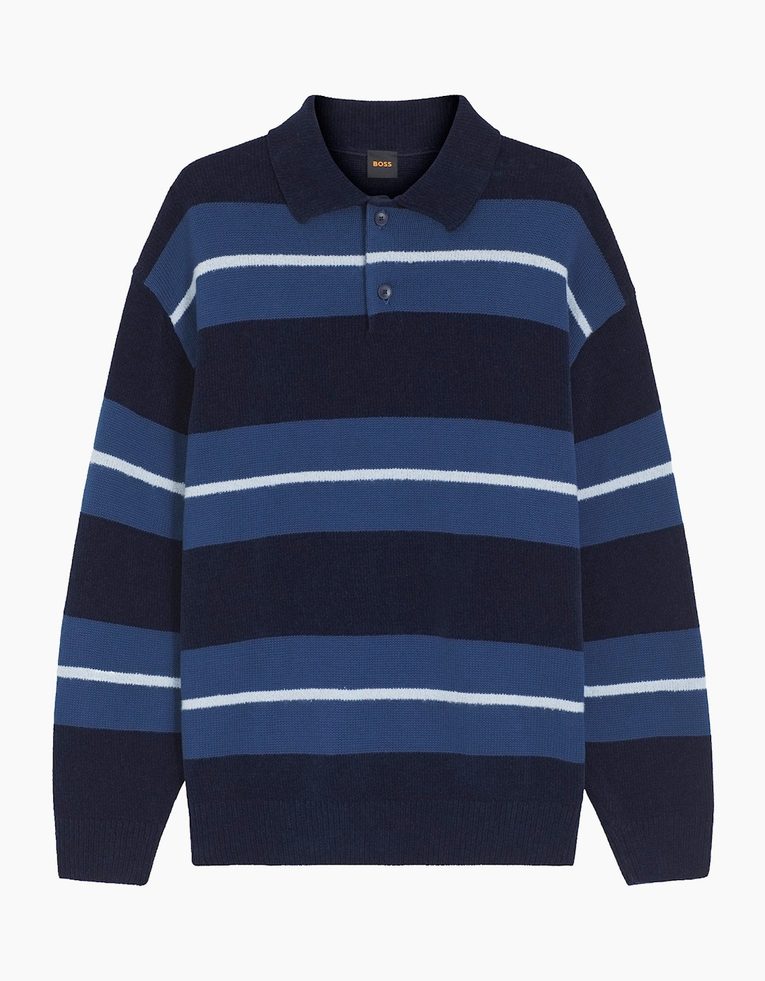 Boss Amburgh Chenile Knitted Rugby Polo, 4 of 3