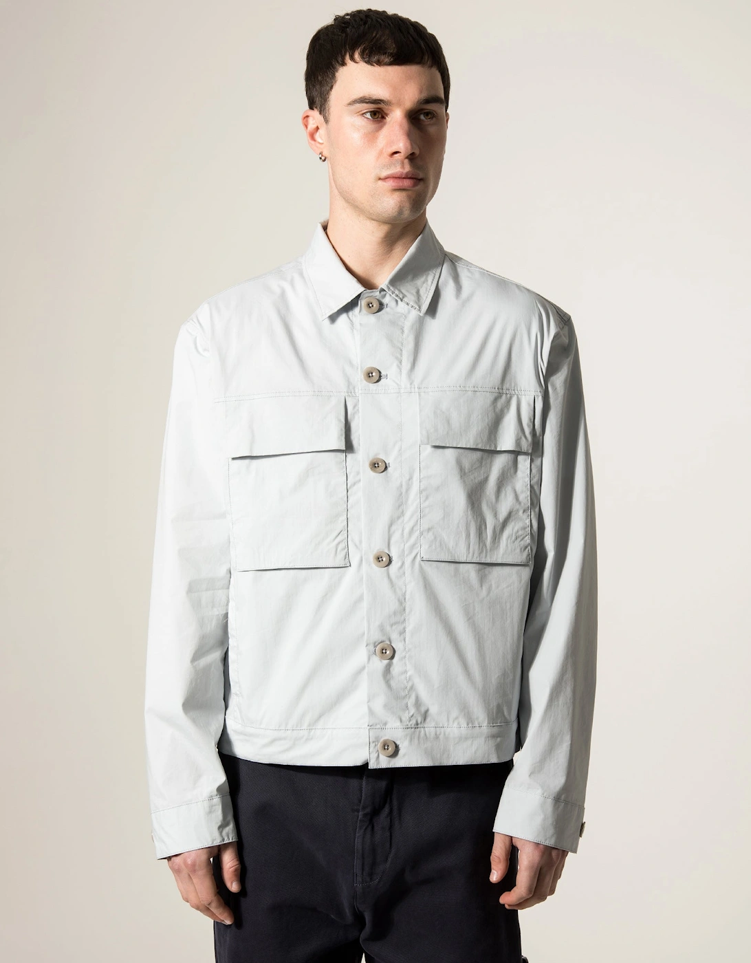 Piece Dyed Mid Layer Overshirt
