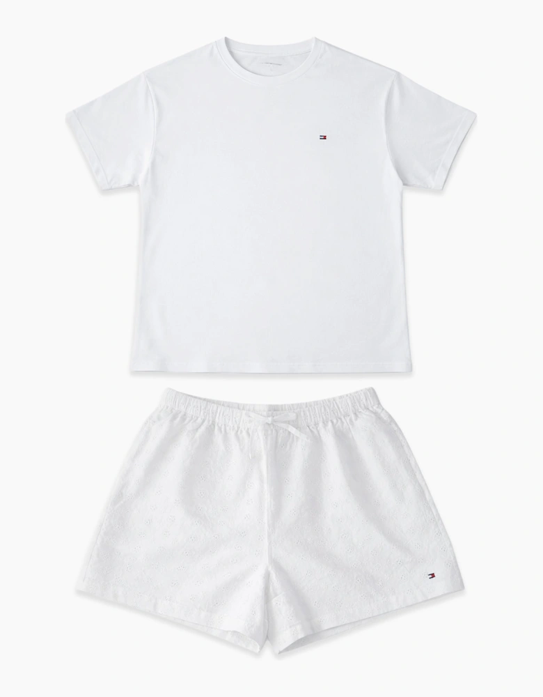 Tommy Hilfiger JERSEY SS TEE Womens Pyjama Set White