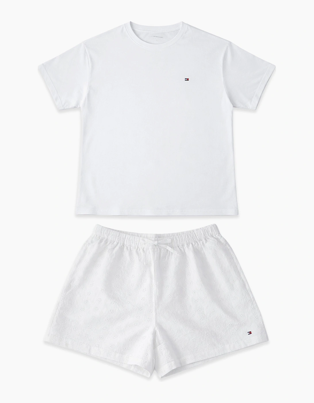 Tommy Hilfiger JERSEY SS TEE Womens Pyjama Set White