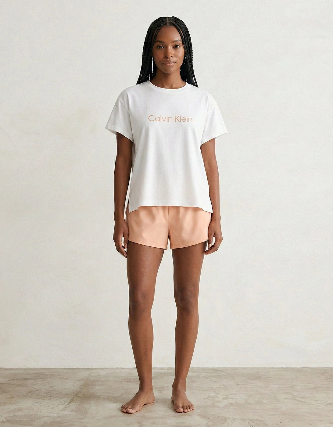 Calvin Klein S/S TEE SHORT SET Womens T-Shirt Multicoloured