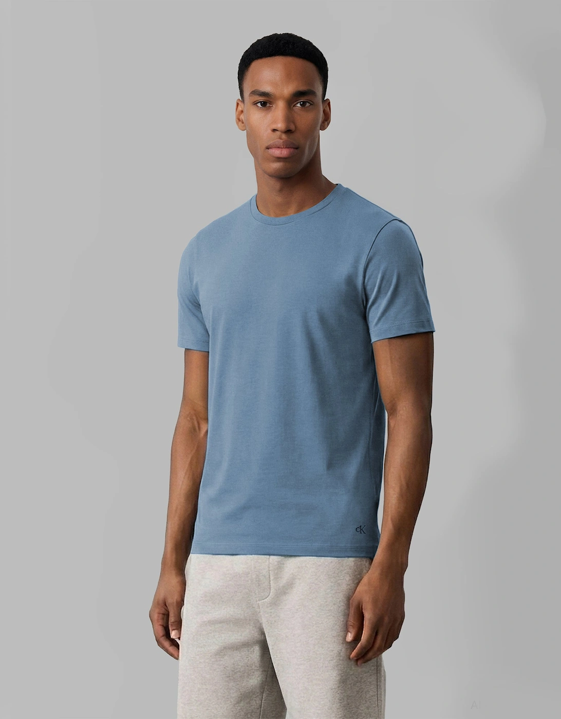Calvin Klein S/S CREW NECK Mens 3 Pack T-Shirt Multicoloured
