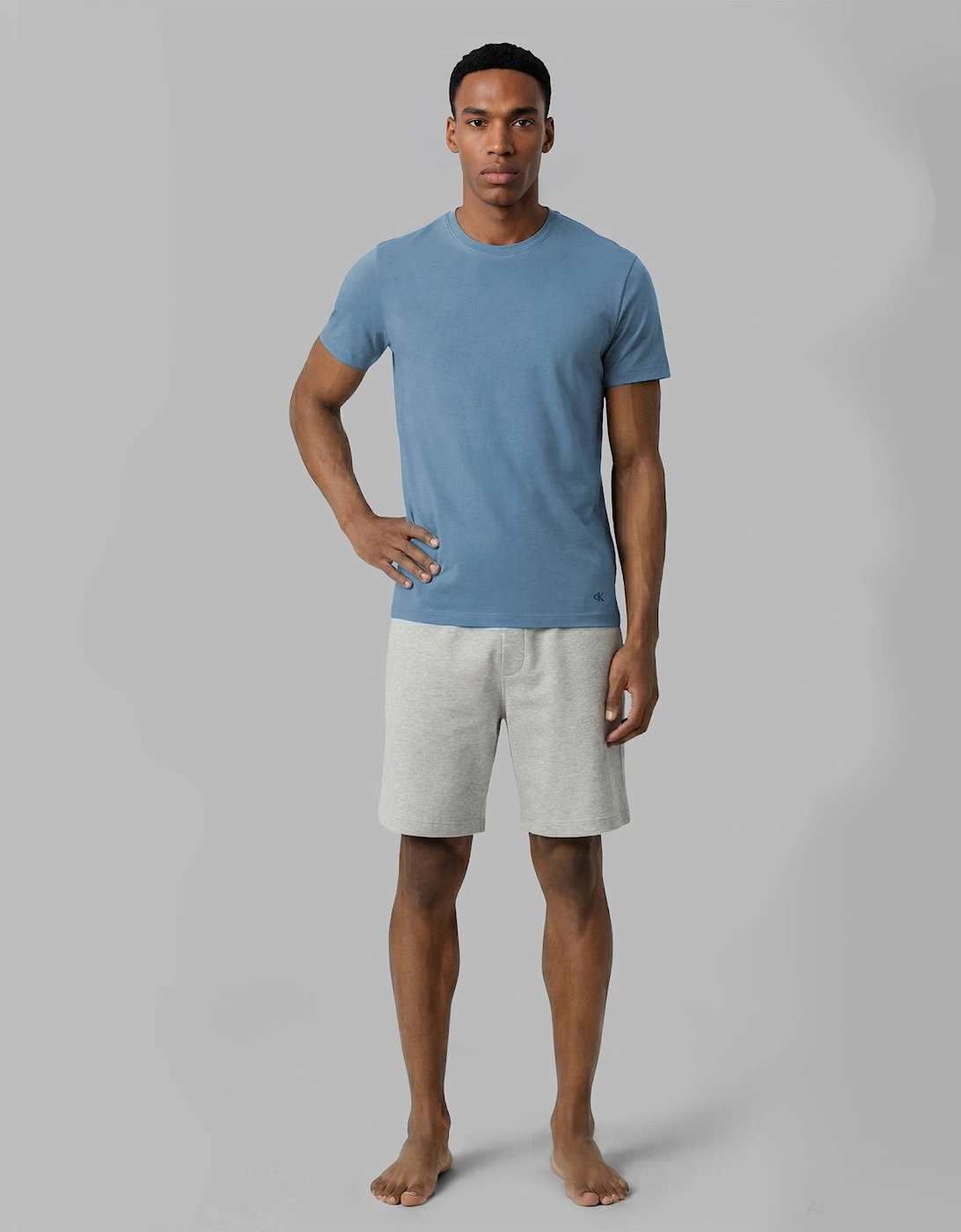 Calvin Klein S/S CREW NECK Mens 3 Pack T-Shirt Multicoloured