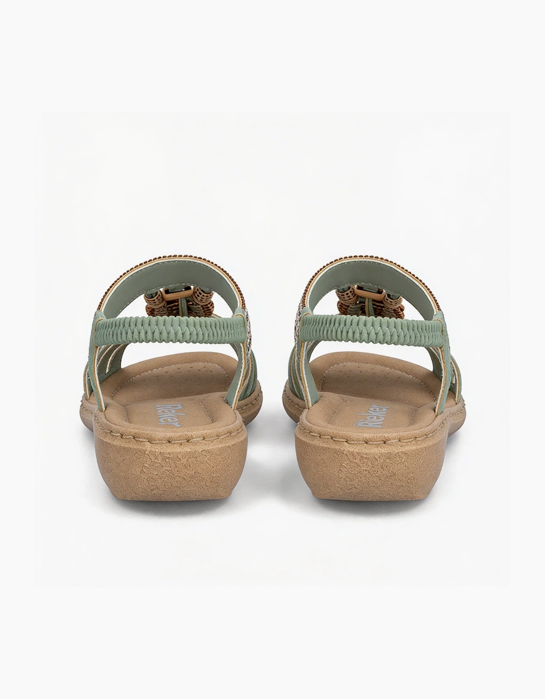 Rieker 61855 Womens Slingback Sandals Green