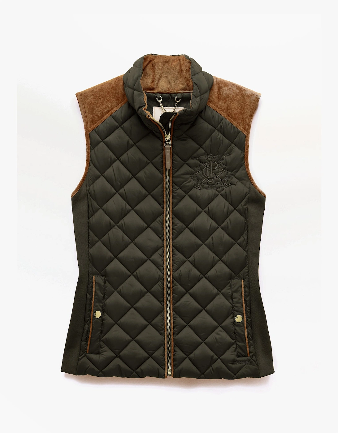 BRAEMAR LUXE GILET Womens Gilets Green