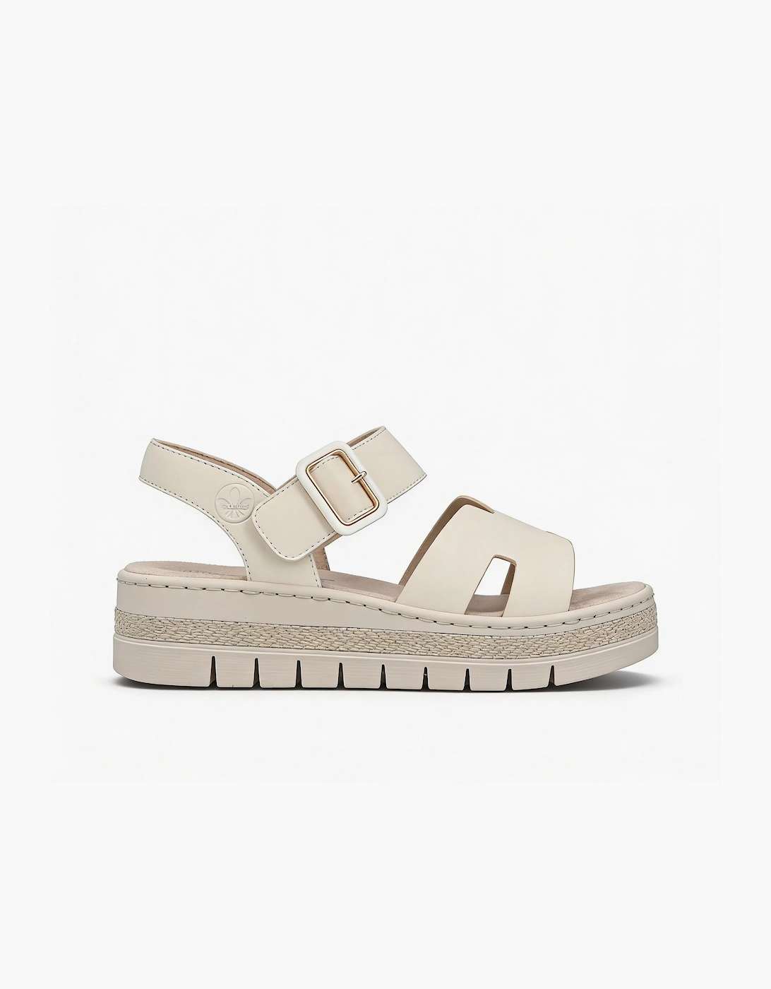 Women's Rieker V4952 Womens Ankle Strap Sandals Beige - Cream - Size, 7.5