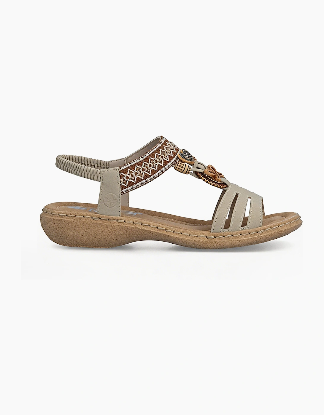 Rieker Women's Rieker 61855 Womens Slingback Sandals Cream