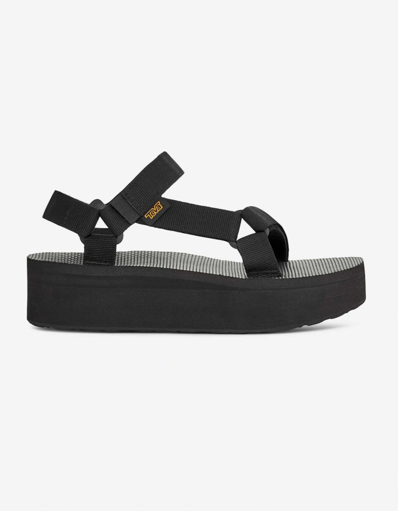 FLATFORM Womens Ankle Strap Sandals Black