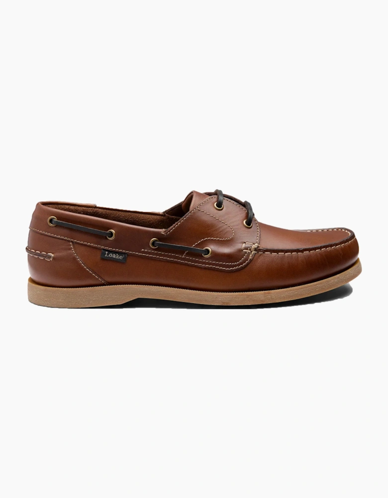 PADSTOW BOAT SHOE BROWN WAXY