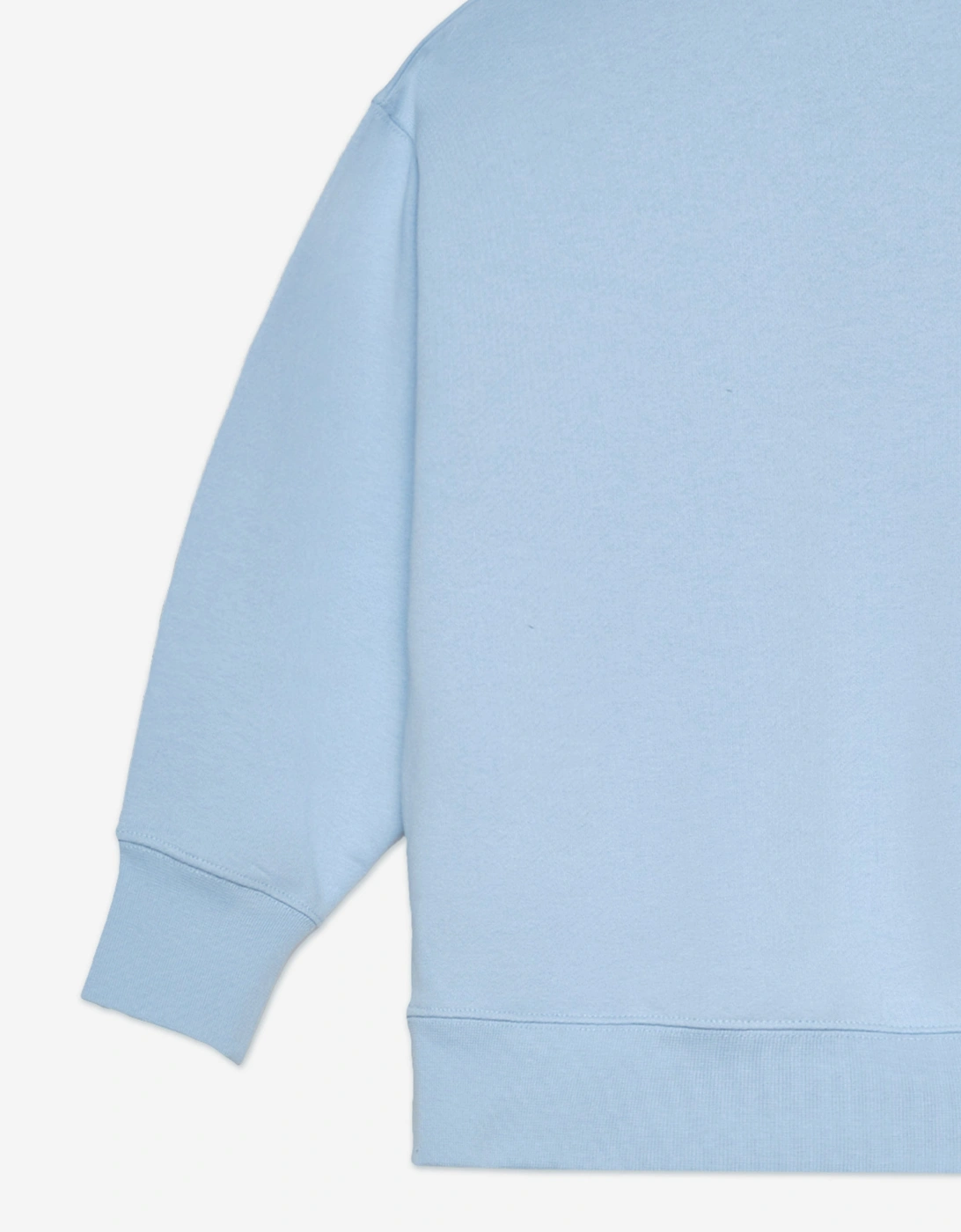 Boys Neck Logo Brushed Regular Sweatshirt in Blue