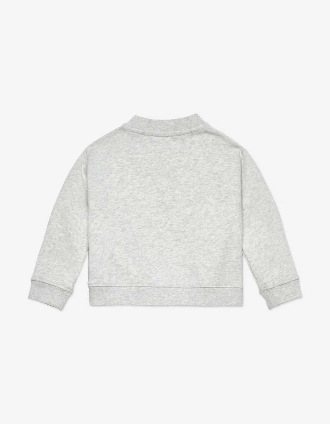 Baby Boys Curved Logo Sweatshirt in Grey