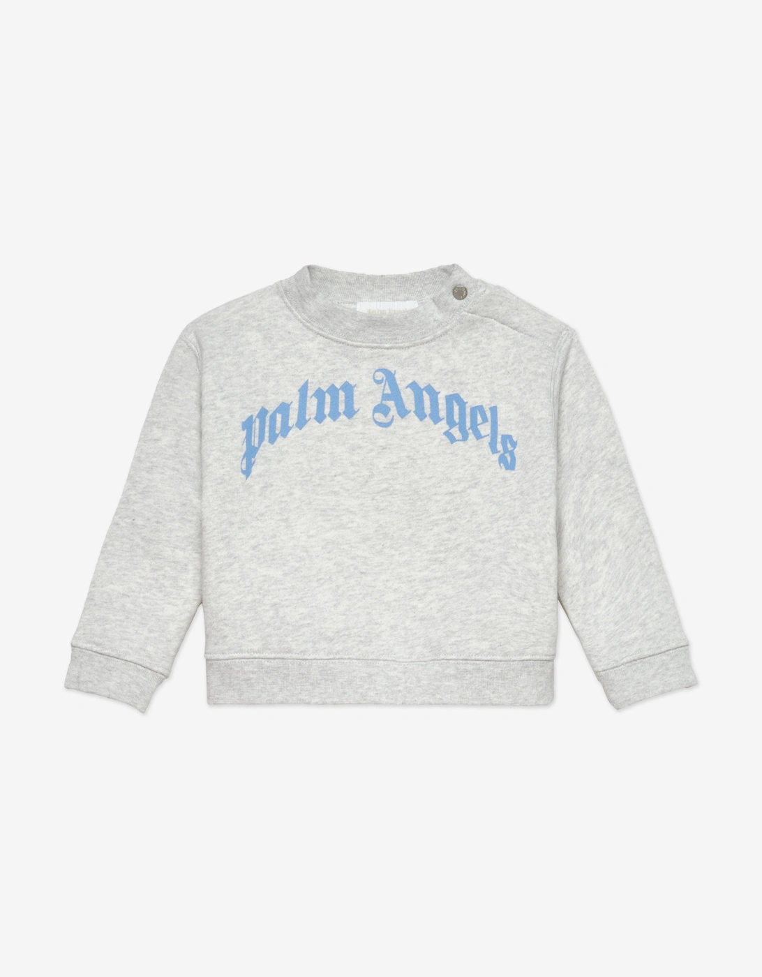 Baby Boys Curved Logo Sweatshirt in Grey, 5 of 4