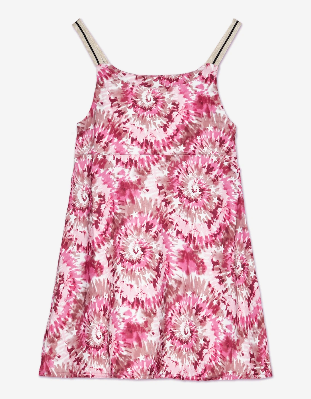 Girls AOP Tie-Dye Track Slip Dress in Pink