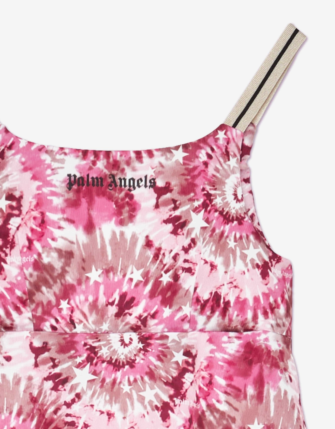 Girls AOP Tie-Dye Track Slip Dress in Pink