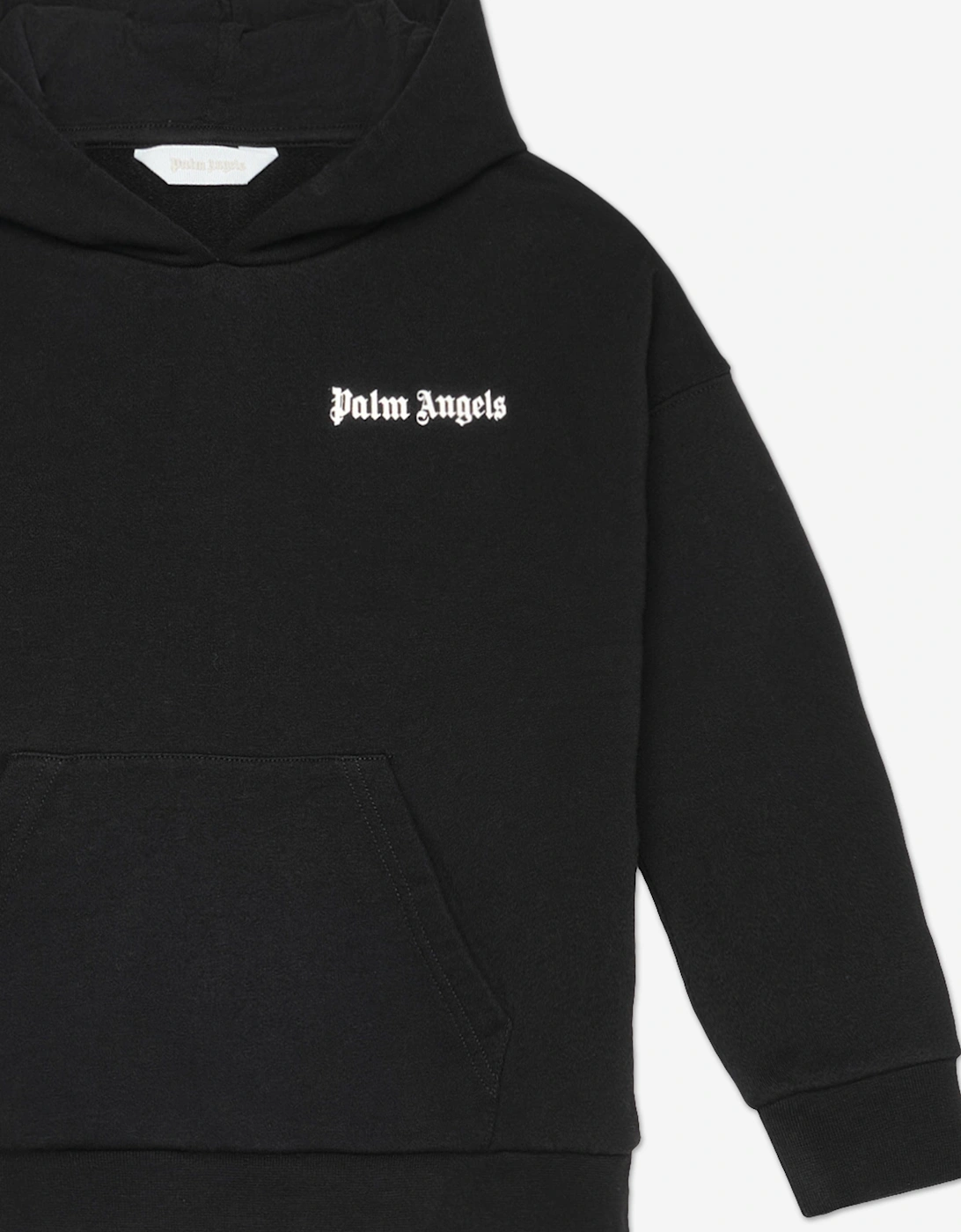 Boys Overlogo Oversize Fit Hoodie in Black