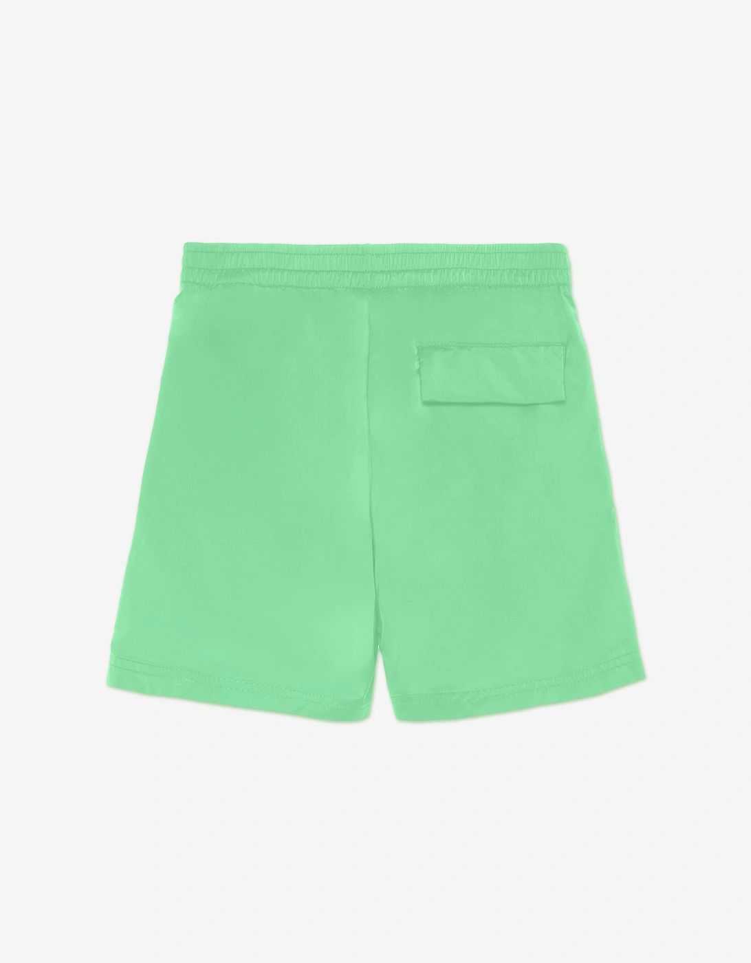 Palm Angels Boys Overlogo Swim Shorts in Green