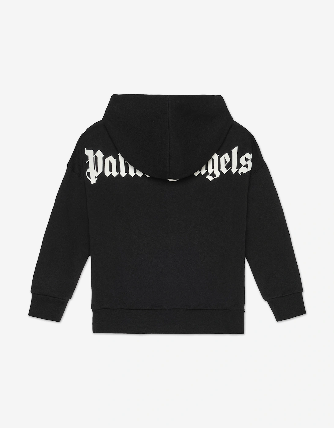 Boys Overlogo Oversize Fit Hoodie in Black
