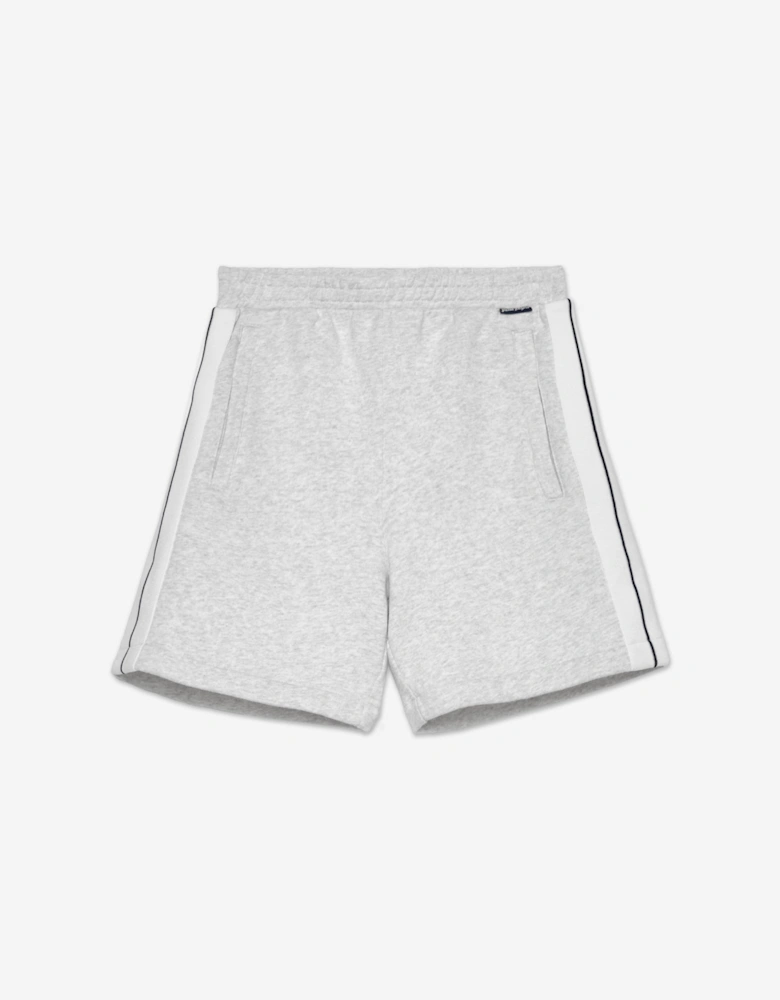 Palm Angels Boys Knit Track Sweat Shorts in Grey