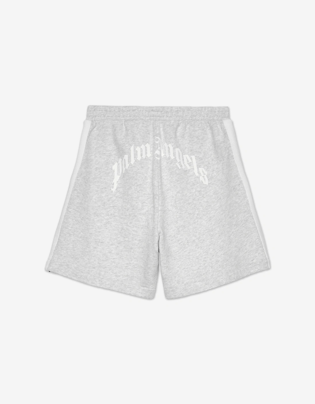 Palm Angels Boys Knit Track Sweat Shorts in Grey