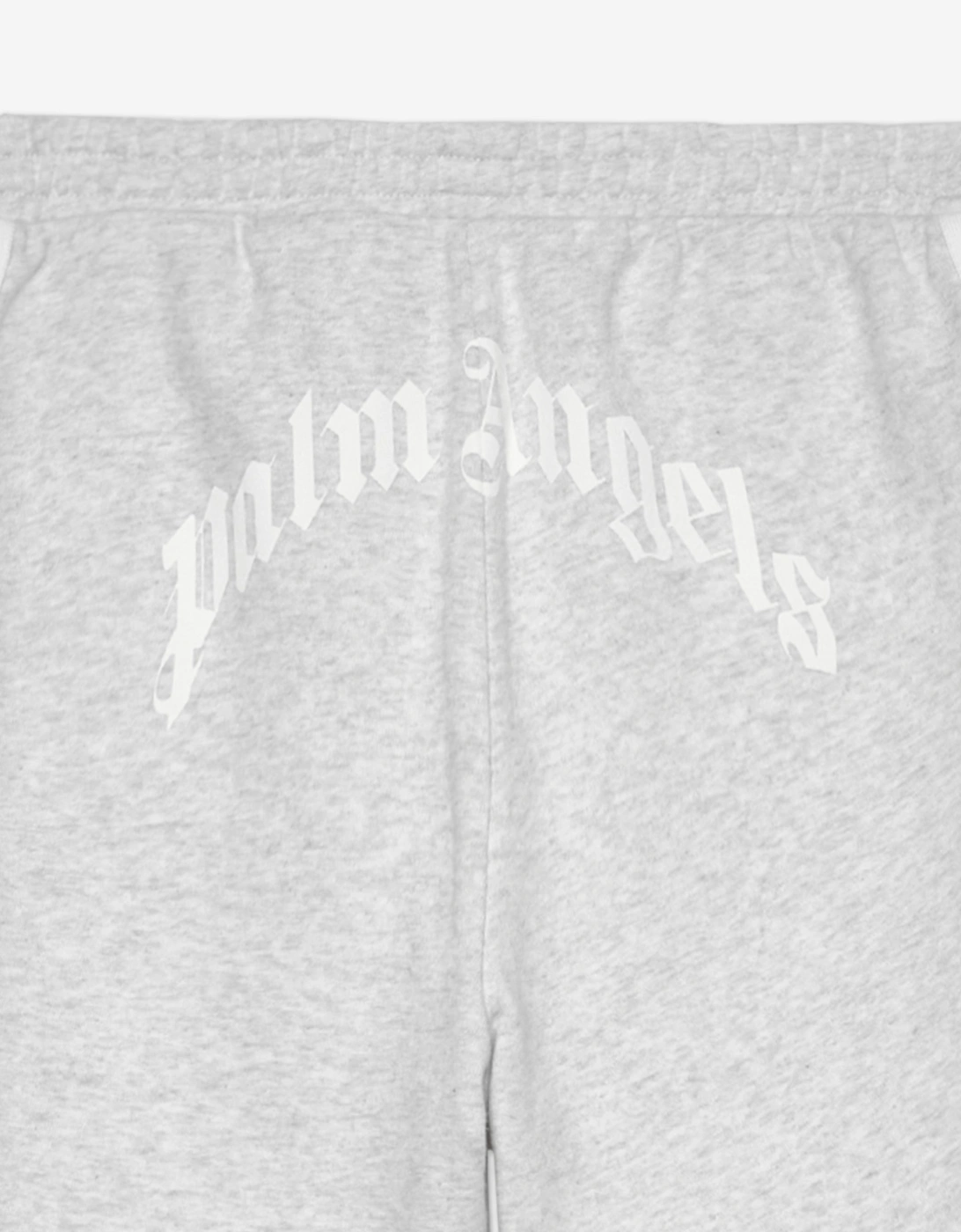 Palm Angels Boys Knit Track Sweat Shorts in Grey