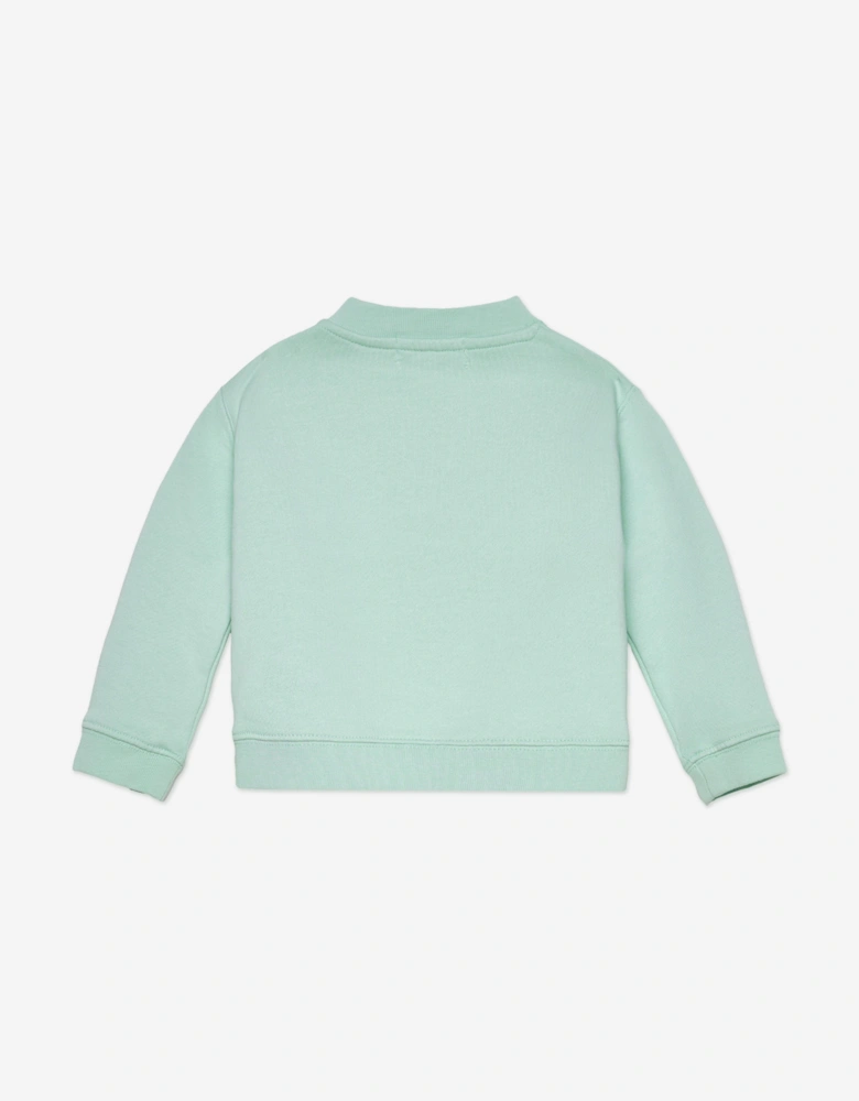 Baby Boys Bear Sweatshirt in Green