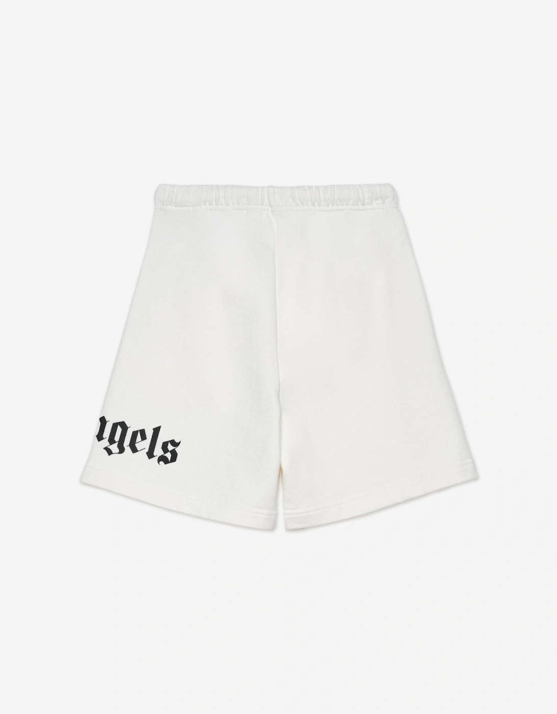 Palm Angels Boys Overlogo Sweat Shorts in Ivory