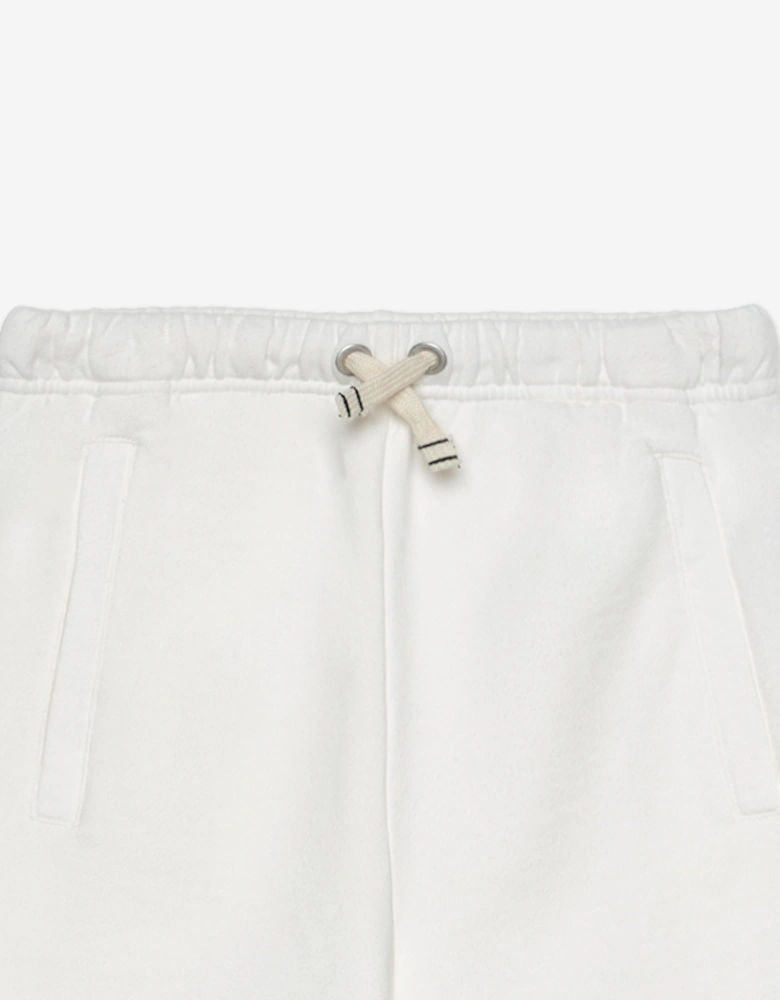 Palm Angels Boys Overlogo Sweat Shorts in Ivory