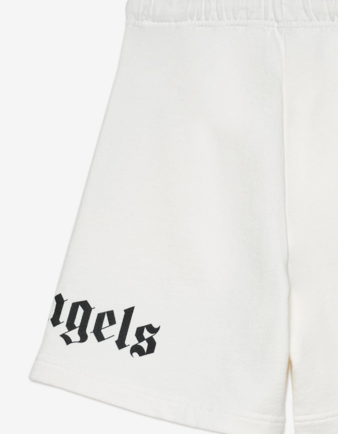 Palm Angels Boys Overlogo Sweat Shorts in Ivory