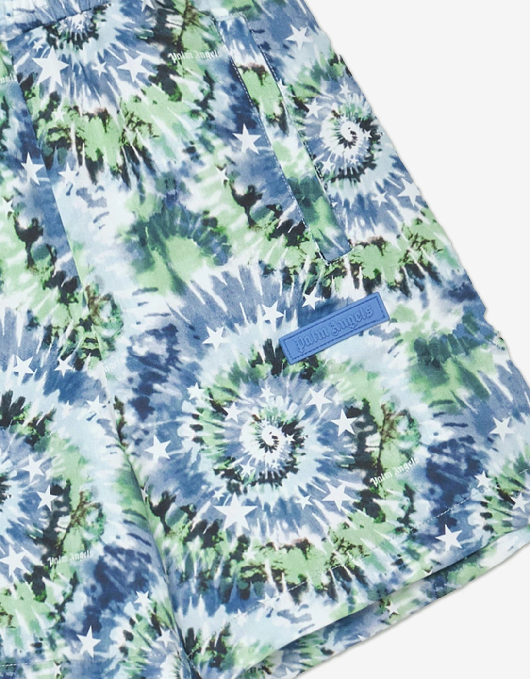 Boys Tie-Dye Stars Loose Shorts in Blue